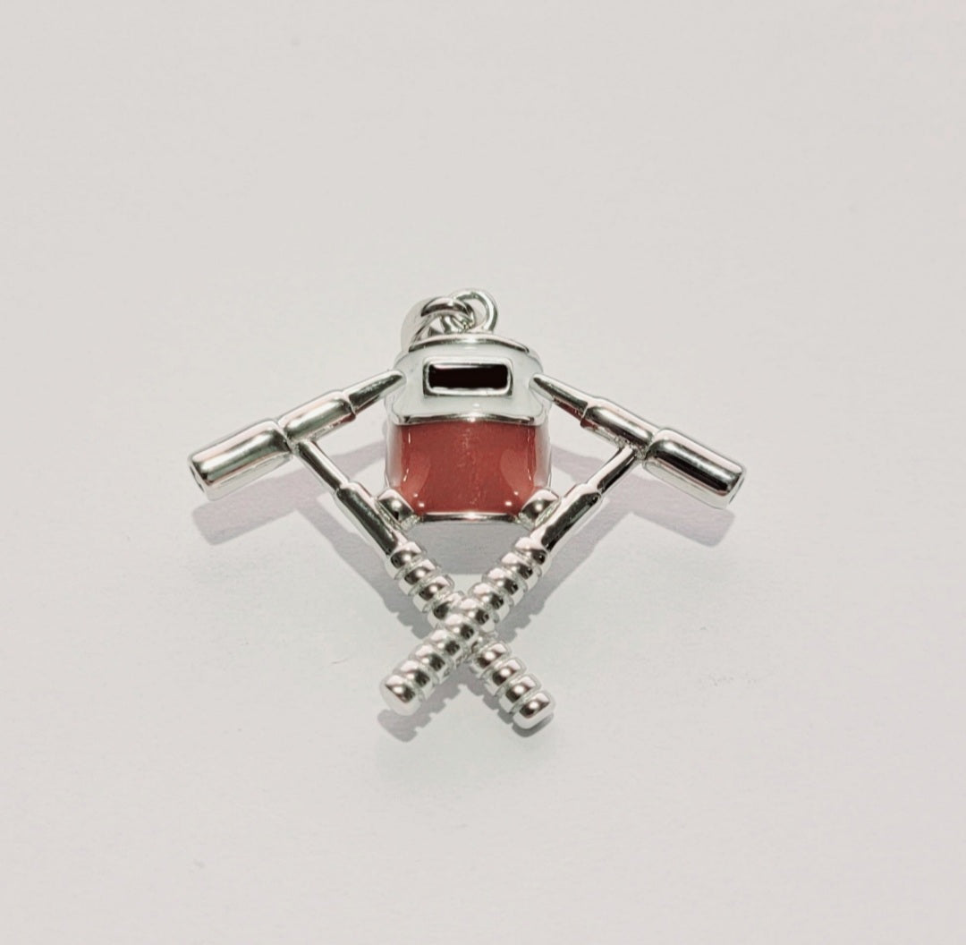 Tig Torch and Brown Welding hood Pendant