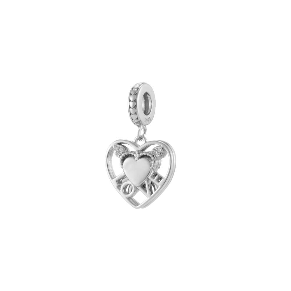 Love Double Hearts Charm