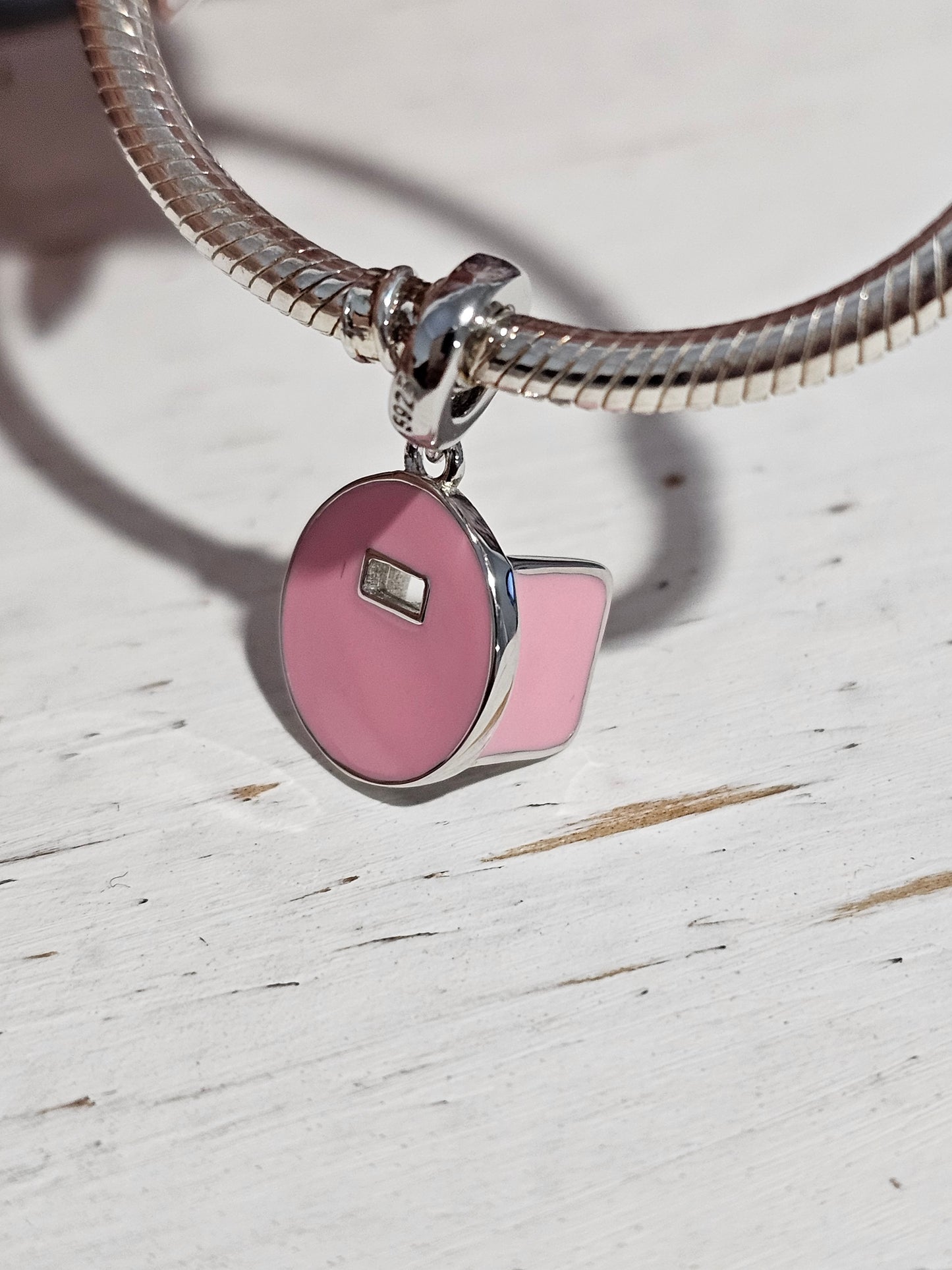 Pink Pancake Hood Charm
