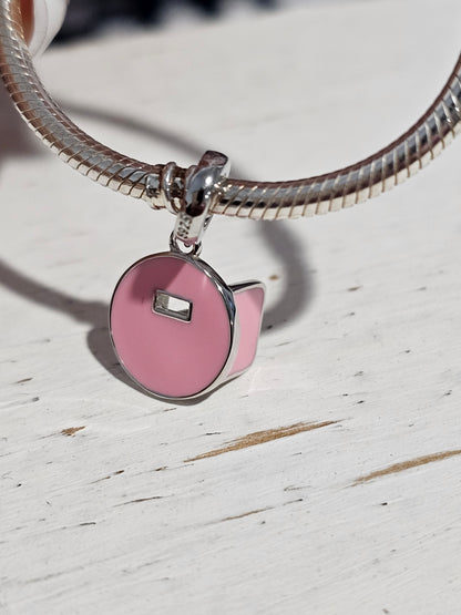 Pink Pancake Hood Charm