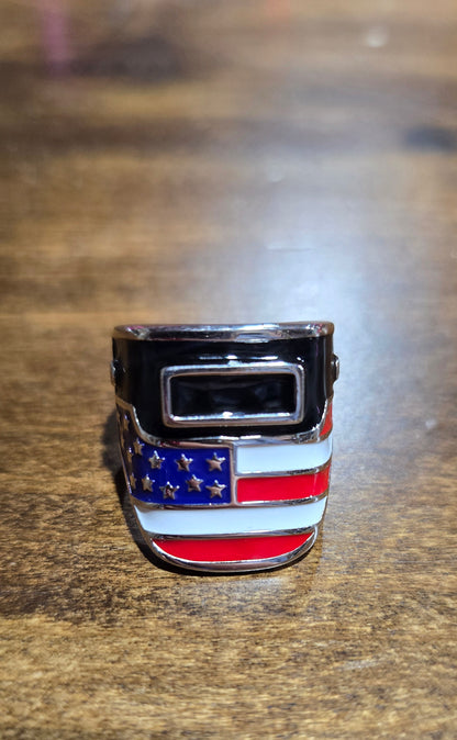 USA Welding Hood Ring