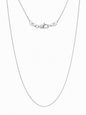 .925 Sterling Silver 2mm Small Cross Chain – 18"