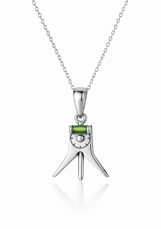 .925 Sterling Silver Center Finder Pendant