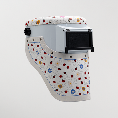 Slimline Welding Hood - Ladybug Floral Leather