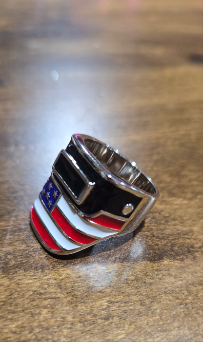 USA Welding Hood Ring