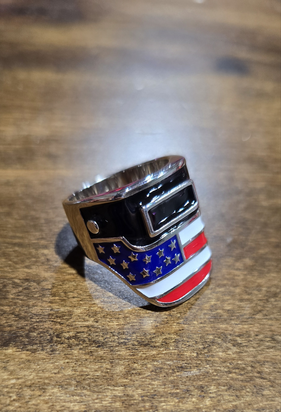 USA Welding Hood Ring