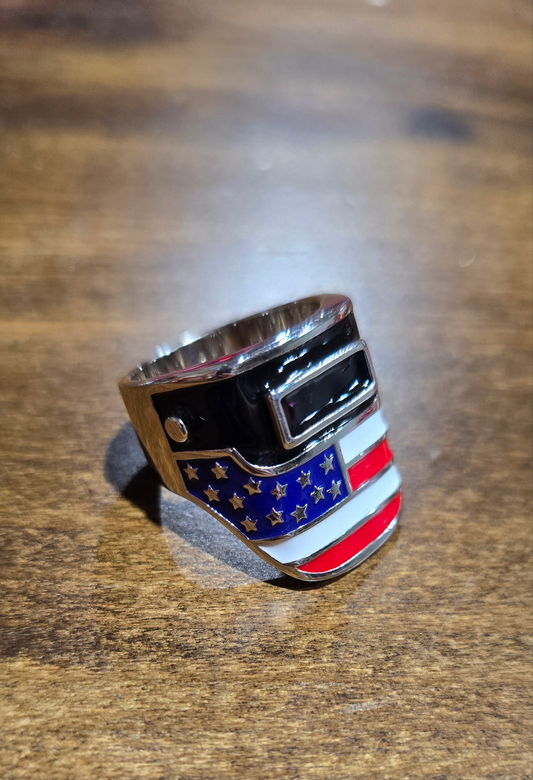 USA Welding Hood Ring