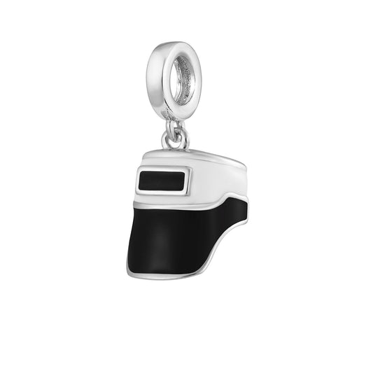 Black Welding Hood Charm
