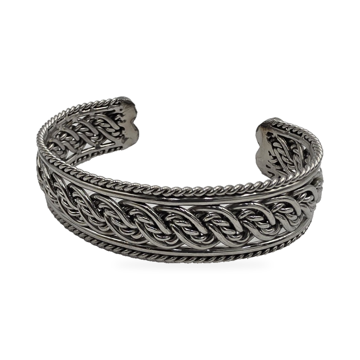 Heart-Tip Woven Cuff — main view