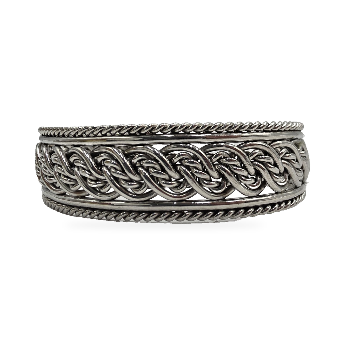 Heart-Tip Woven Cuff — alternate view