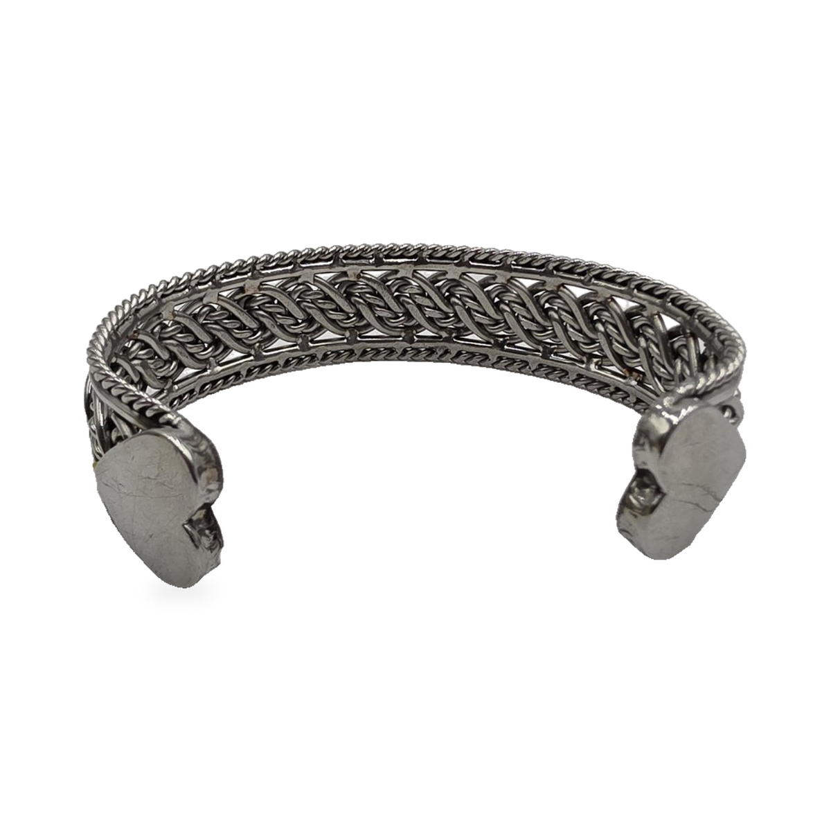Heart-Tip Woven Cuff — alternate view