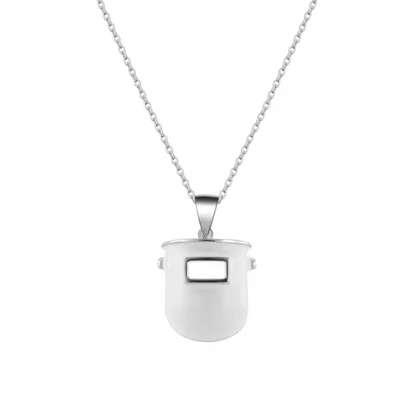 .925 Sterling Silver Chopped Pipeliner Pendant