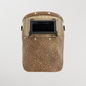 Slimline Welding Hood - Gold and Sand Floral Suede