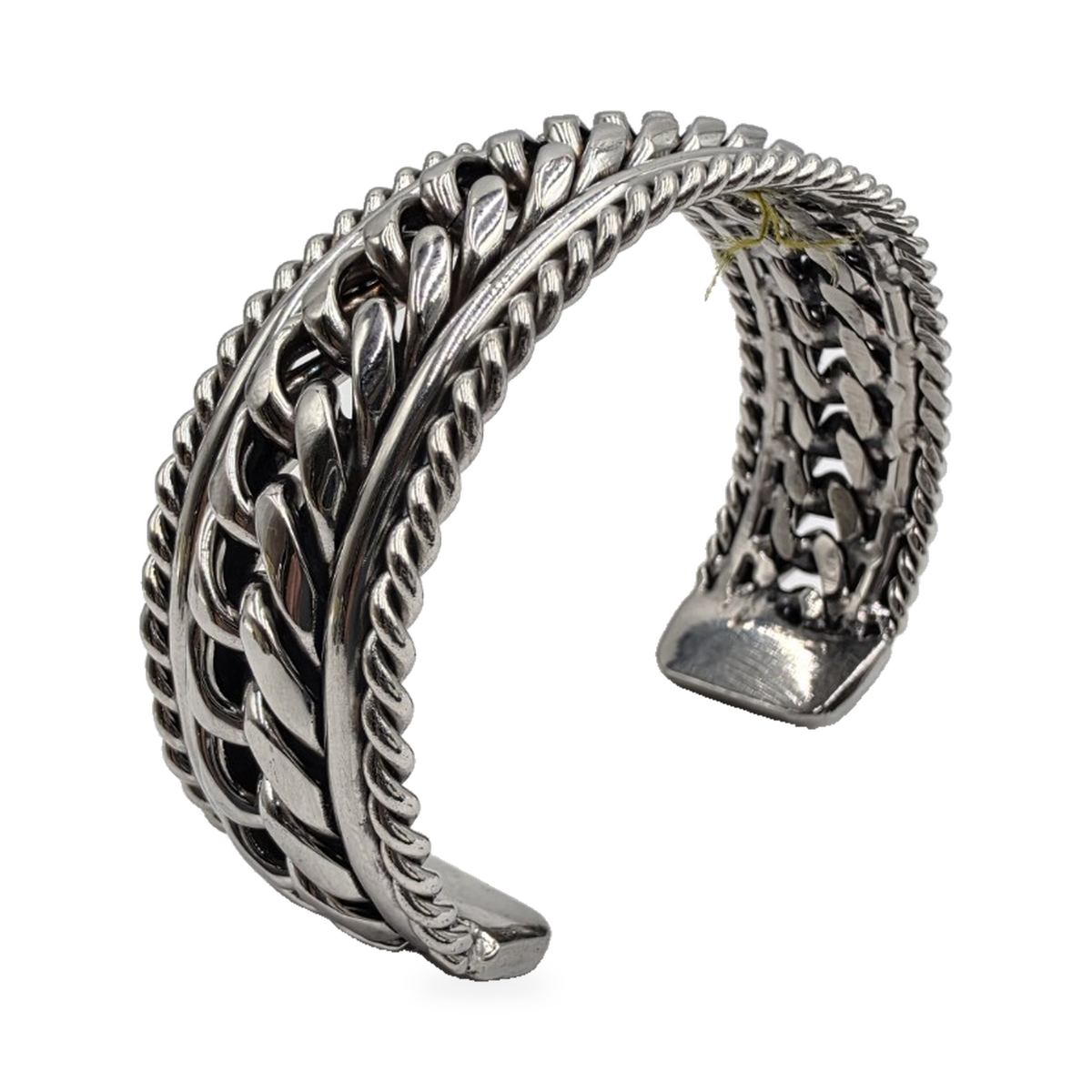 Silver-Tone Curb-Link Cuff — main view
