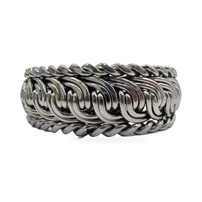 Silver-Tone Triple-Link Cuff — alternate view