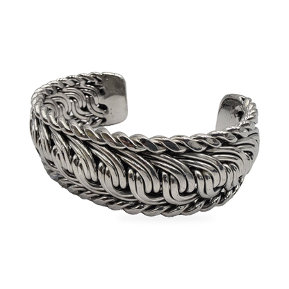Silver-Tone Triple-Link Cuff — alternate view