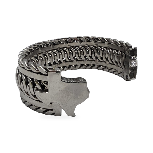 Texas-Tip Silver-Tone Cuff — main view