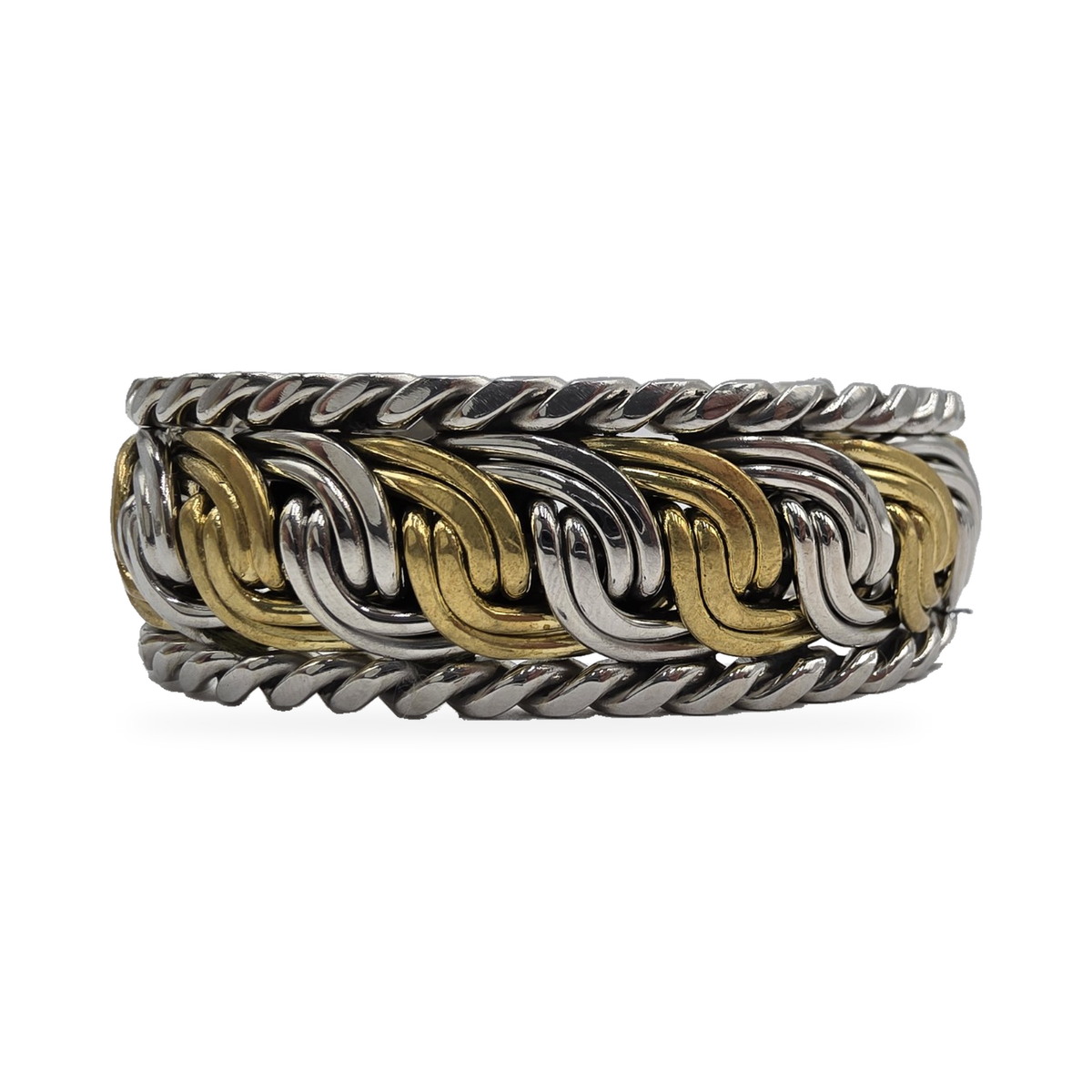 Two-Tone Triple-Link Cuff — alternate view