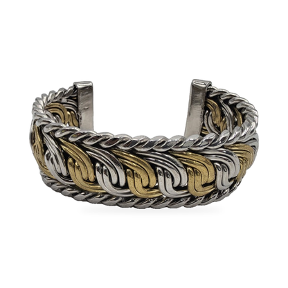 Two-Tone Triple-Link Cuff — alternate view