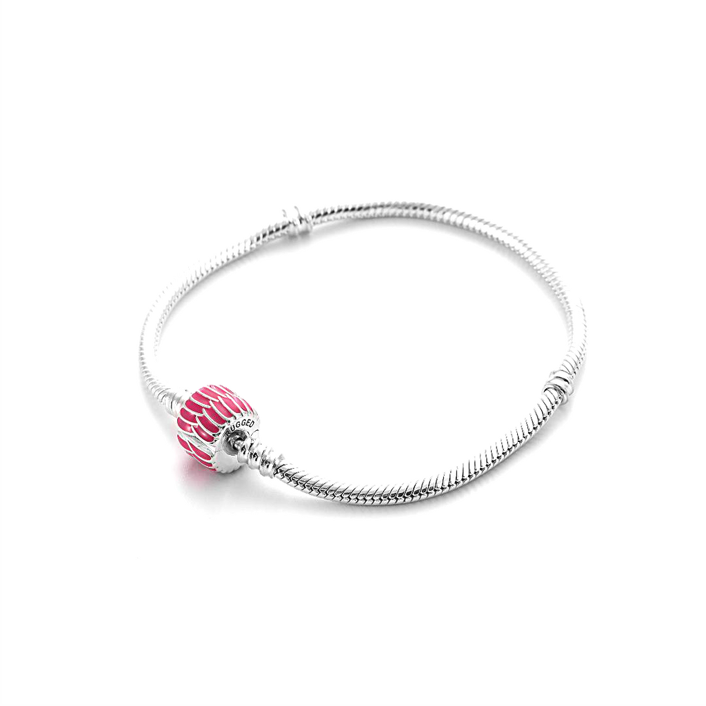 Pink Welding Weave Bracelet