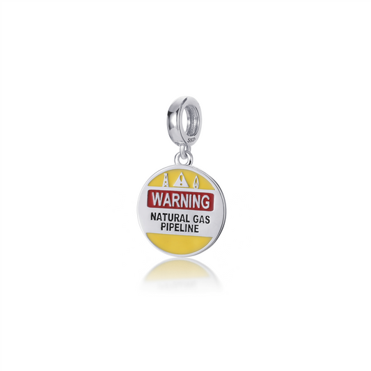 Warning Sign Charm