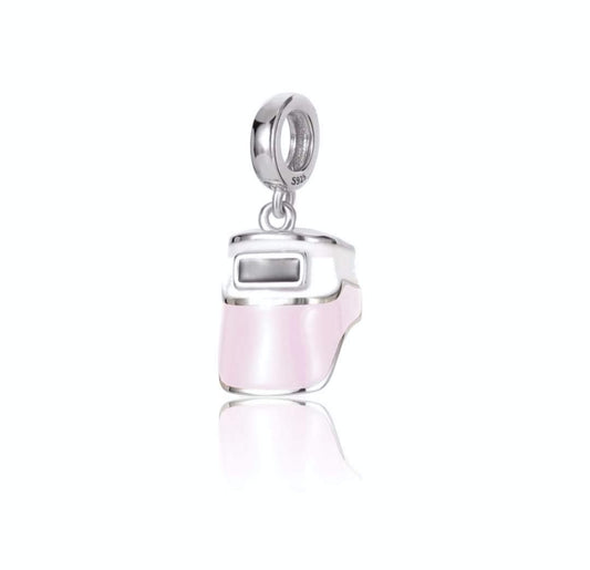 Pink Welding Hood Pendant