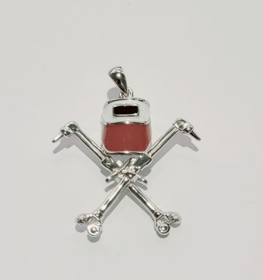 Cutting Torch and Brown Hood Pendant