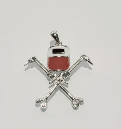 Cutting Torch and Brown Hood Pendant