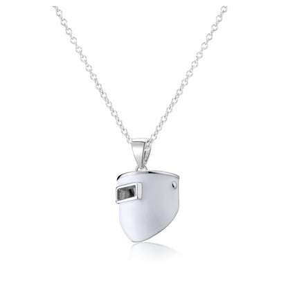 .925 Sterling Silver Chopped Pipeliner Pendant