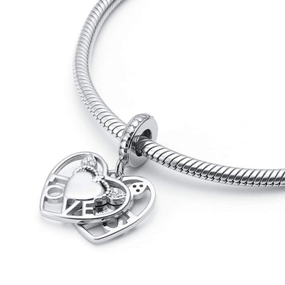 Love Double Hearts Charm